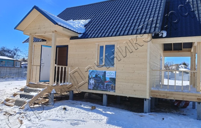 1 Каркасно-щитовой дом Д-89, 7х7м, 89 М², Тульская область, Киреевский район, г. Липки. (2)